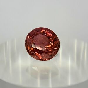 Natural Cinnamon Red Tourmaline 3.00 ct Round Cut Loose Gemstone Jewelry Making